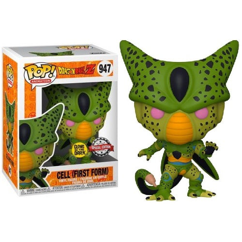 Funko Pop ! Animation Dragon Ball Z - Cell First Form (947) Glows In The Dark