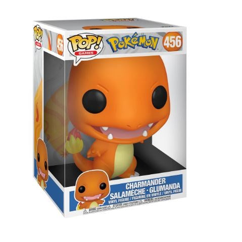 Funko Pop ! Big Pokemon  - Charmander (456) 25Cm Vinyl Figure Da Collezione