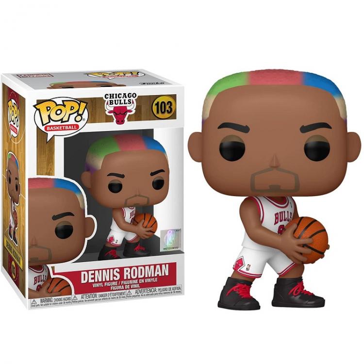 Funko Pop ! Nba Legends - (103) Dennis Rodman Chicago Bulls Home Figure 9Cm