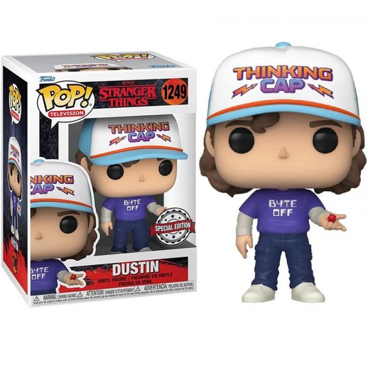 Funko Pop ! Television Netflix Stranger Things S4 - (1249) Dustin W/ Die Exm