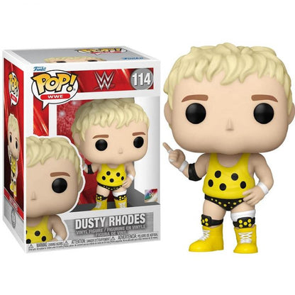 Funko Pop ! Wwe Wrestling - Dusty Rhodes (114) Vinyl Figure Da Collezione
