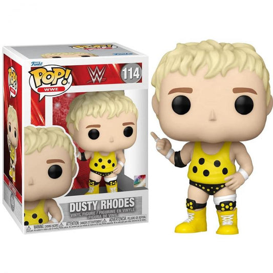 Funko Pop ! Wwe Wrestling - Dusty Rhodes (114) Vinyl Figure Da Collezione