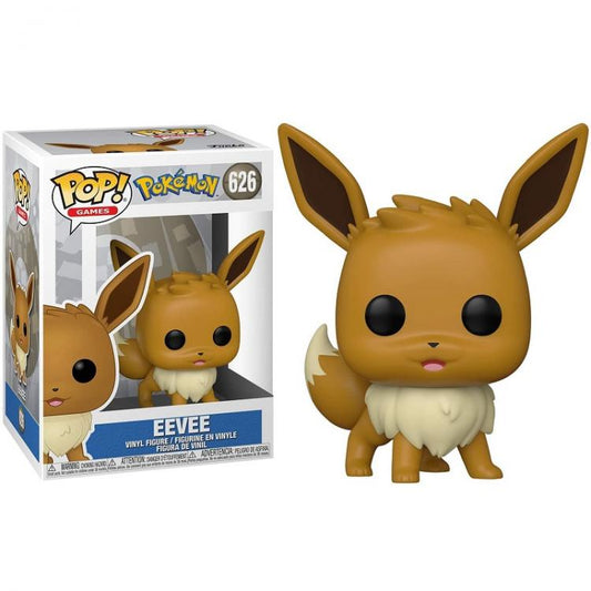 Funko Pop ! Games Pokemon - Eevee (626) Volpe Marrone Vinyl Figure Da Collezione