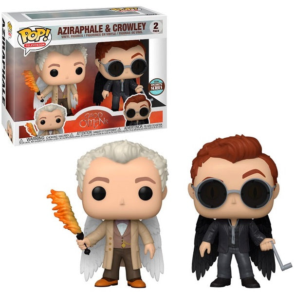Funko Pop Tv Good Omens - Aziraphale & Crowley 2 Pack Mini Set Specialty Series