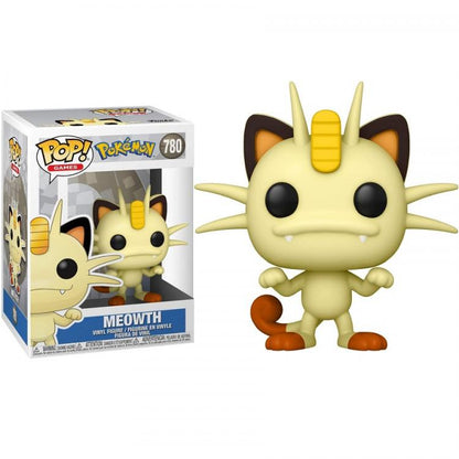Funko Pop ! Games Pokemon - Meowth (780) Persian Cat Vinyl Figure 9Cm Gatto Evo