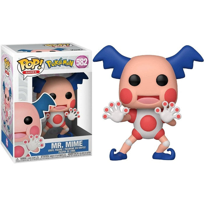 Funko Pop ! Games Pokemon - (582) Mr. Mime Vinyl Figure Da Collezione Mimo Clown