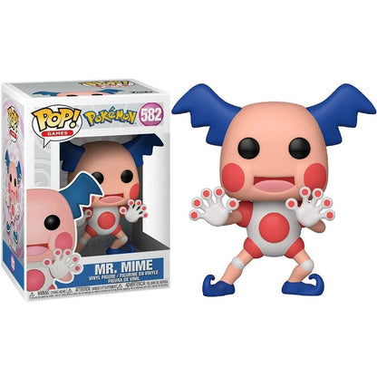 Funko Pop ! Games Pokemon - (582) Mr. Mime Vinyl Figure Da Collezione Mimo Clown