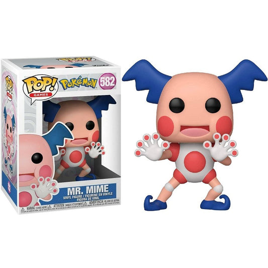Funko Pop ! Games Pokemon - (582) Mr. Mime Vinyl Figure Da Collezione Mimo Clown