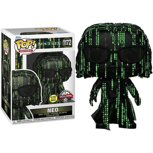 Funko Pop ! Movies Matrix - (1172) Neo Figure G.I.T.D. Special Edition Vinyl Exm