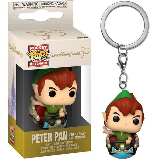 Funko Pop ! Pocket Keychain Disney World 50Th - Peter Pan Vinyl Portachiavi 4Cm