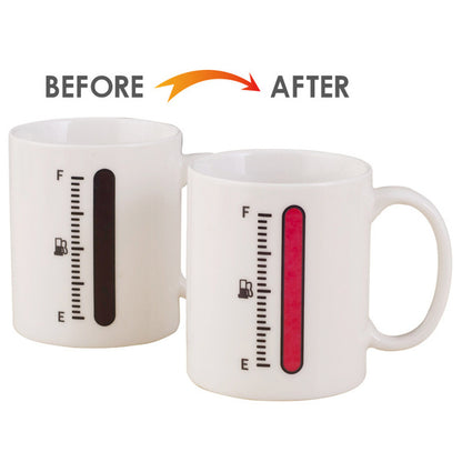 Tazza Magica In Ceramica Livello Temperatura Pieno Freddo Caldo Colazione Uffici