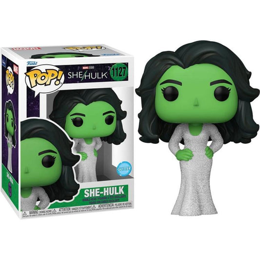 Funko Pop ! Marvel Studios She Hulk - (1127) She-Hulk Gala Dress Glitter Figure