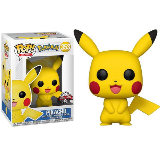 Funko Pop ! Games Pokemon - (353) Pikachu Special Edition Vinyl Figure 9Cm