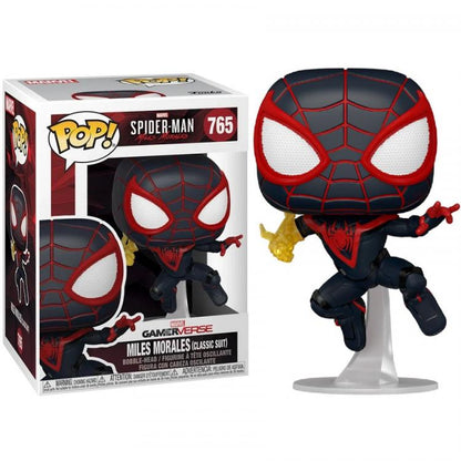 Funko Pop ! Spider-Man Miles Morales - (765) Classic Suit Figure Spiderman 9Cm