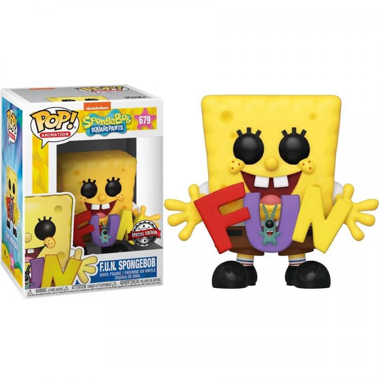 Funko Pop ! Nicklelodeon Spongebob F.U.N Spongebob (679) Special Edition Spugna