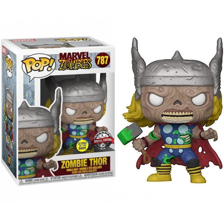 Funko Pop ! Marvel Zombies - Zombie Thor (787) G.T.I.D. Special Edition Glows