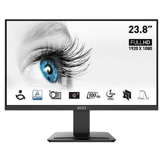 MSI Monitor 23.8" IPS Pro Full HD MP2412 LAN HDMI 7ms Inclinabile PC FHD Nero