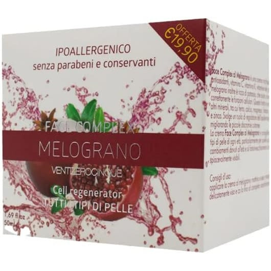 Crema Viso Rigenerante Antirughe Cell Regenerator Al Melograno Anallergico New