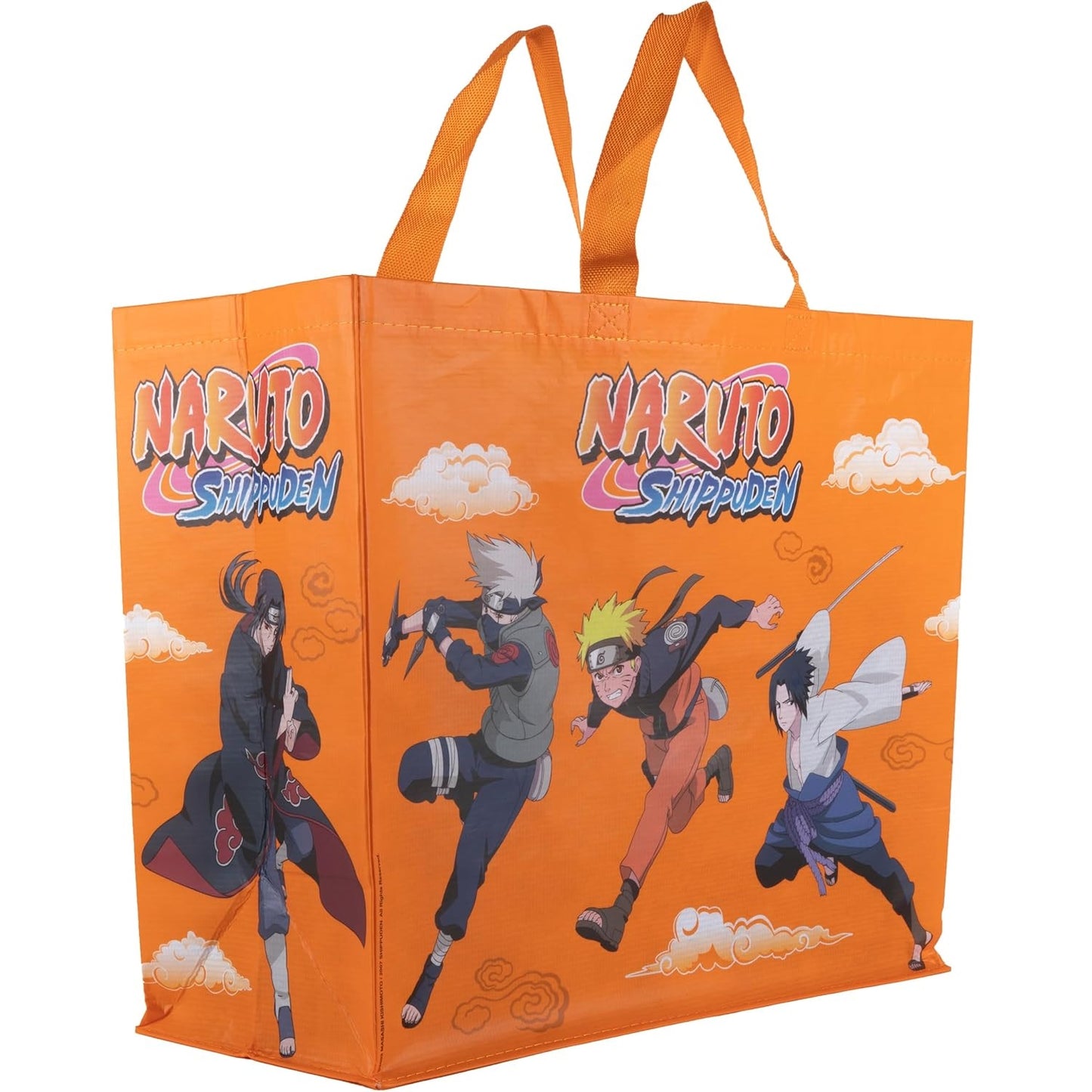 Shopping Bag – Borsa per Spesa NARUTO SHIPPUDEN (Naruto, Sasuke, Kakashi & Itachi) - Merchandising Ufficiale Konix