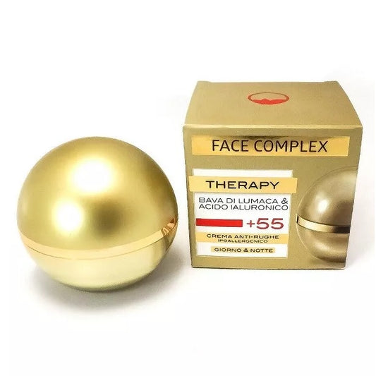 Crema Anti Rughe Face Complex Alla Bava Di Lumaca E Acido Ialuronico Therapy +55