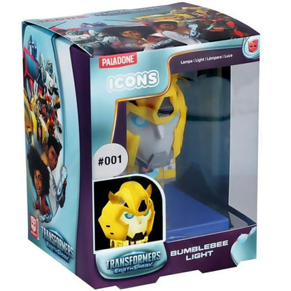 PALADONE Icons: Mini lampada Transformers EarthSpark 001 (Bumblebee) - Lampada LED Statuetta 3D