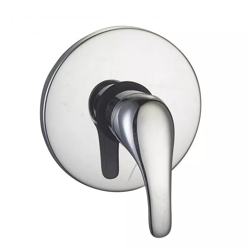 Miscelatore Per Doccia Da Incasso Parete Rubinetto Ottone Cromato Rotondo 52935