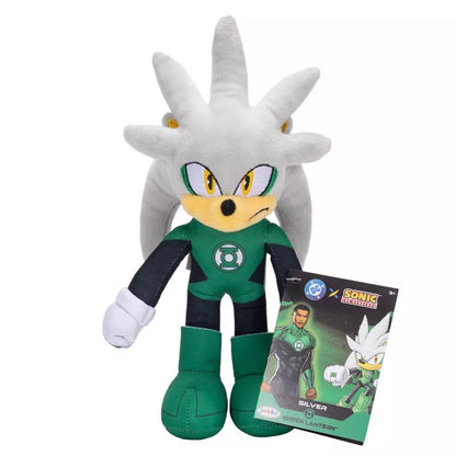 Jakks Pacific: Peluche - Dc x Sonic the Hedgehog - Silver "Green Lantern" - Pupazzo Figure Plush 23cm