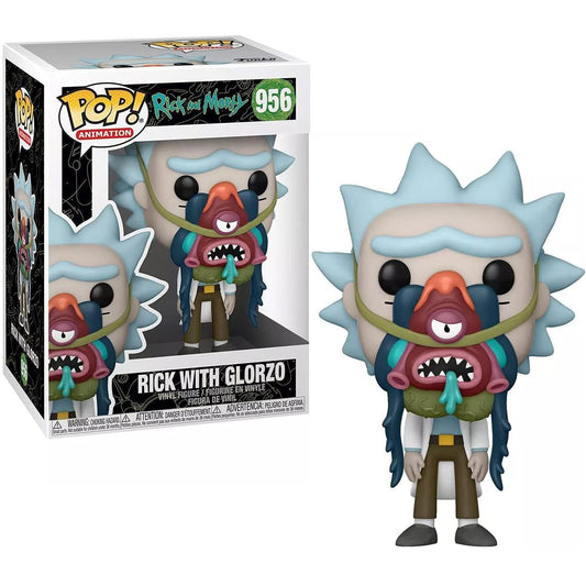 Funko Pop ! Rick & Morty - (956) Rick W/Glorzo Figure Vinyl 9cm Rare Funko