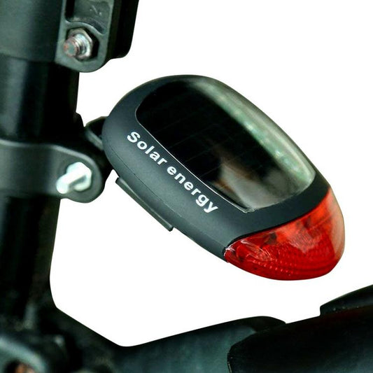 Luce Led Ad Energia Solare Faro Posteriore Bici Fanale Attacco Universale Rosso