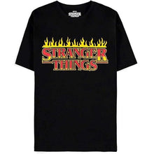 Difuzed - T-Shirt Stranger Things - Maglietta Fire Logo Stranger Things - Maglia (Tg. XL)