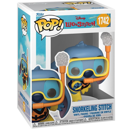 Funko Pop ! Disney Lilo & Stitch - (1742) Stitch Snorkeling - Vinyl Figure 9Cm