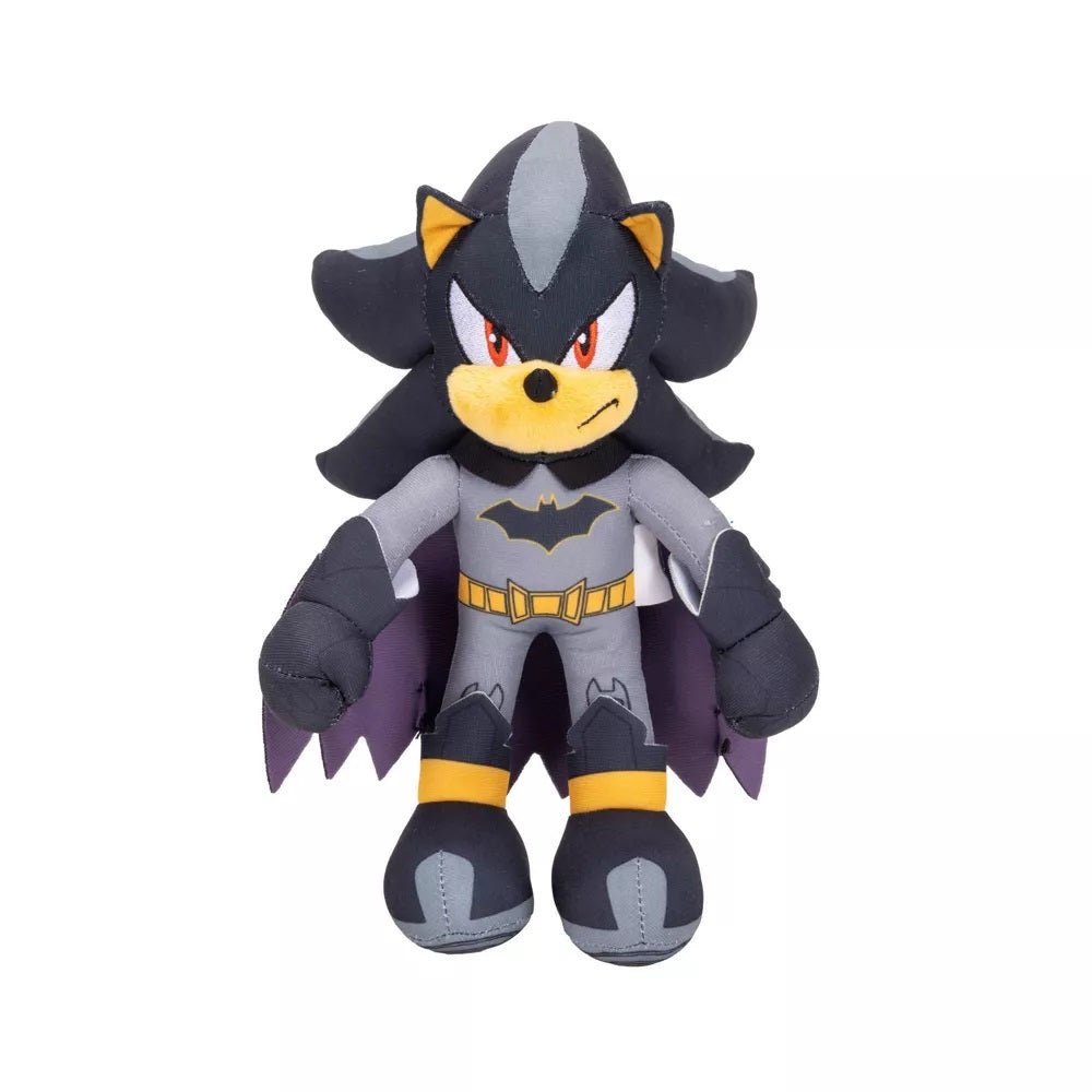 Jakks Pacific: Peluche - Dc x Sonic the Hedgehog - Shadow "the Batman" - Pupazzo Figure Plush 23cm