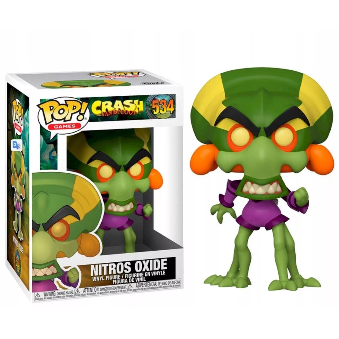 Funko Pop ! Games Crash Bandicoot (534) Nitros Oxide Vinyl Figure Team Racing