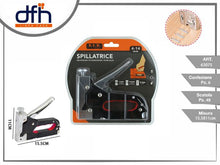 Graffatrice Spillatrice Manuale 4-14mm Graffette Legno Sparapunti Meccanica Job