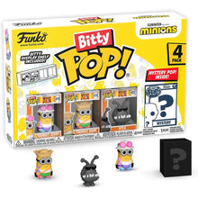 Funko Bitty Pop ! Con Mistery Pop Minions 4 Pz Vinile (419, 418, 422, Mystery)