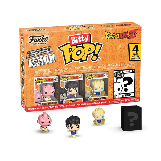 Funko Bitty Pop ! Con Mistery Pop Dragon Ball Z 4 Pezzi Statuette Vinile Nuovo