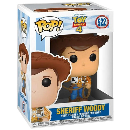 Funko Pop ! Toy Story 4 - (522) Sheriff Woody Figure Vinyl Pixar Toys Movie