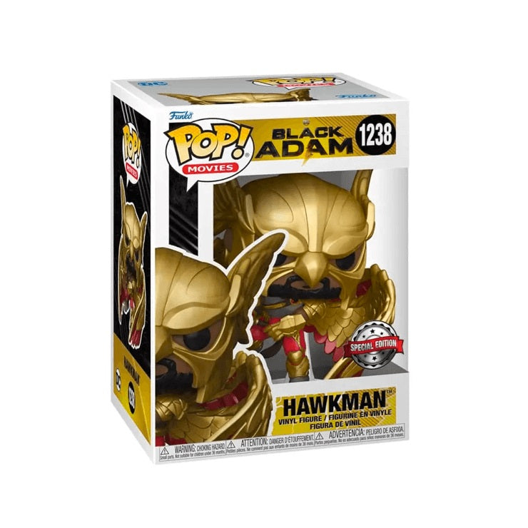 Funko Pop ! Movies Black Adam Hawkman (1238) Vinyl Figure Da Collezione S.E
