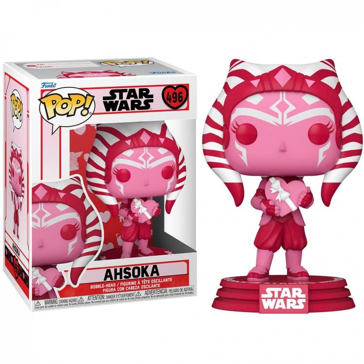 Funko Pop ! Star Wars - Valentines : Ahsoka (469) Vinyl Figure San Valentino 9Cm