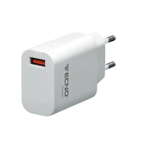 Tecno Alimentatore Carica Rapida Type Usb 18W 3A Bianco Tc-881 Caricabatterie