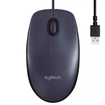 Logitech B100 Mouse Ottico Cablato Con Filo Usb 800 Dpi Ambidestro Windows Mac