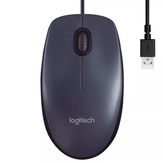 Logitech B100 Mouse Ottico Cablato Con Filo Usb 800 Dpi Ambidestro Windows Mac