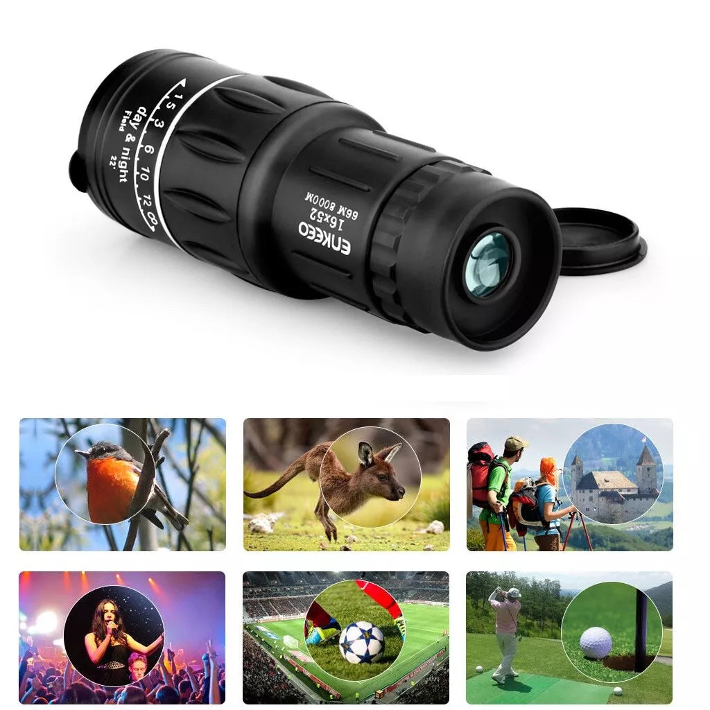 Monocolo Binocolo Cannocchiale Zoom Monoculare Ingrandimento 16x52mm Caccia