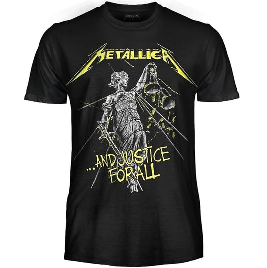 PROBITY - T-Shirt Metallica - And Justice for All – Maglietta Rock Ufficiale Band Heavy Metal – Maglia (Tg. M)