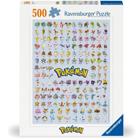 Ravensburger - Puzzle 500 Pezzi Pokemon The First 151! 36x49 cm