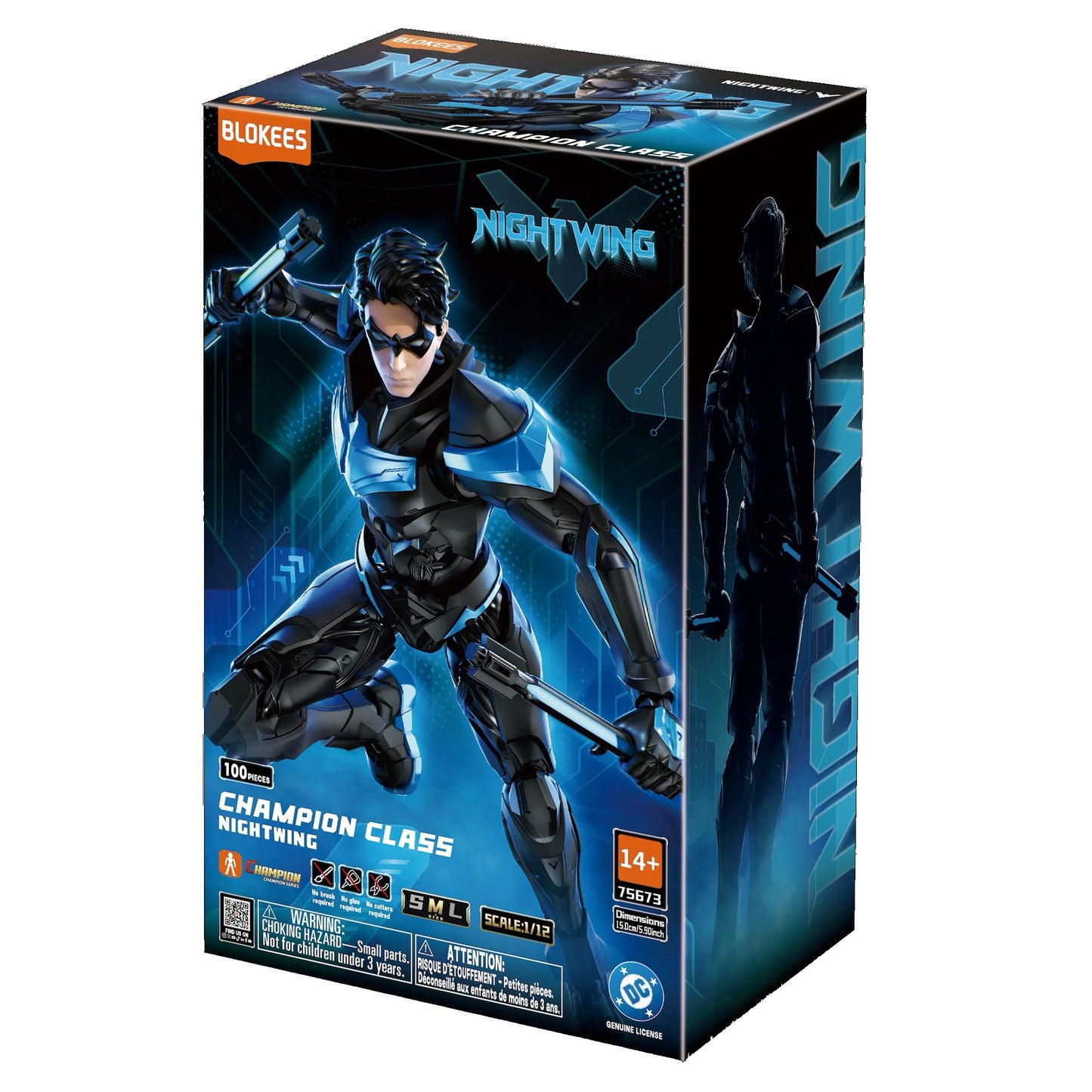 Blokees DC - Champion Class 03 - Nightwing Model Kit - Action Figure Model Kit 75673