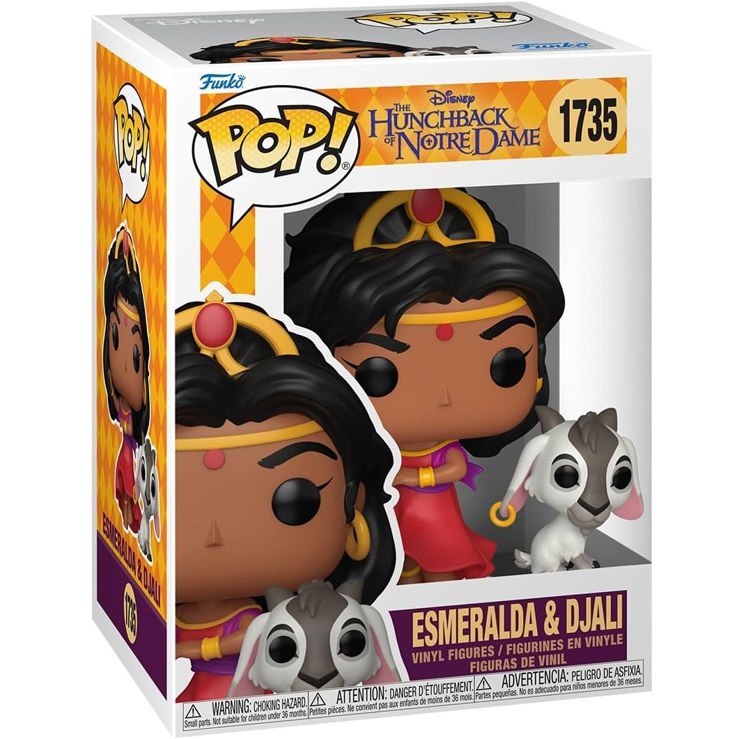 Funko Pop ! Disney Il Gobbo Di Notre Dame (1735) Esmeralda & Djali Figure 9Cm