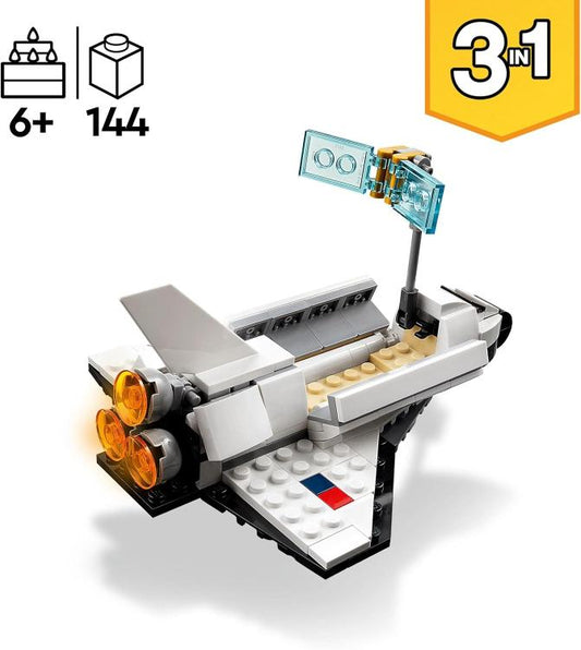 Lego - Creator - Set 31134 (3 In 1 Astronauta, Astronave Giocattolo) 144Pz 9+
