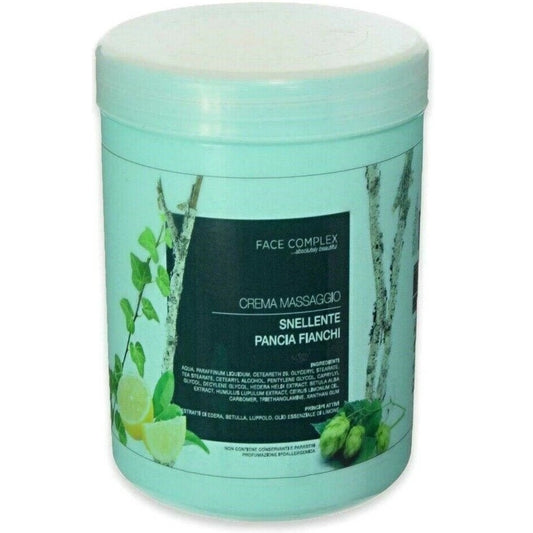 Crema Massaggio Snellente Professionale Pancia Fianchi 1000ml Face Complex Corpo