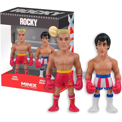 Minix Movies Twin Pack Rocky IV Ivan Drago/Rocky Balboa (Movie 105) Figure 12Cm